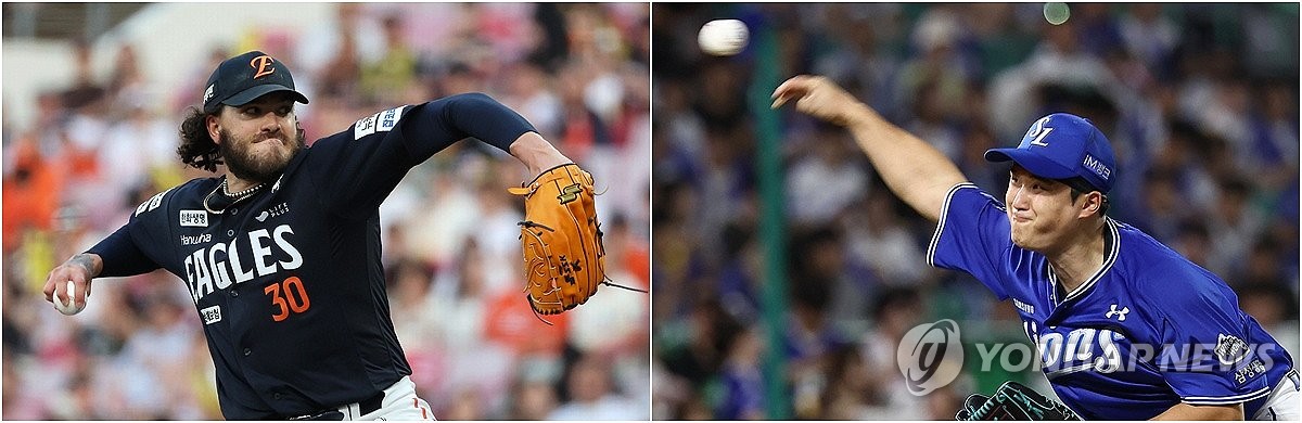 <b>한화 폰세</b> vs 삼성 <b>최원태</b> 맞대결