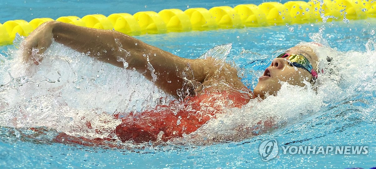 수영 여자일반부 <b>혼계영 400ｍ</b> 결승 배영