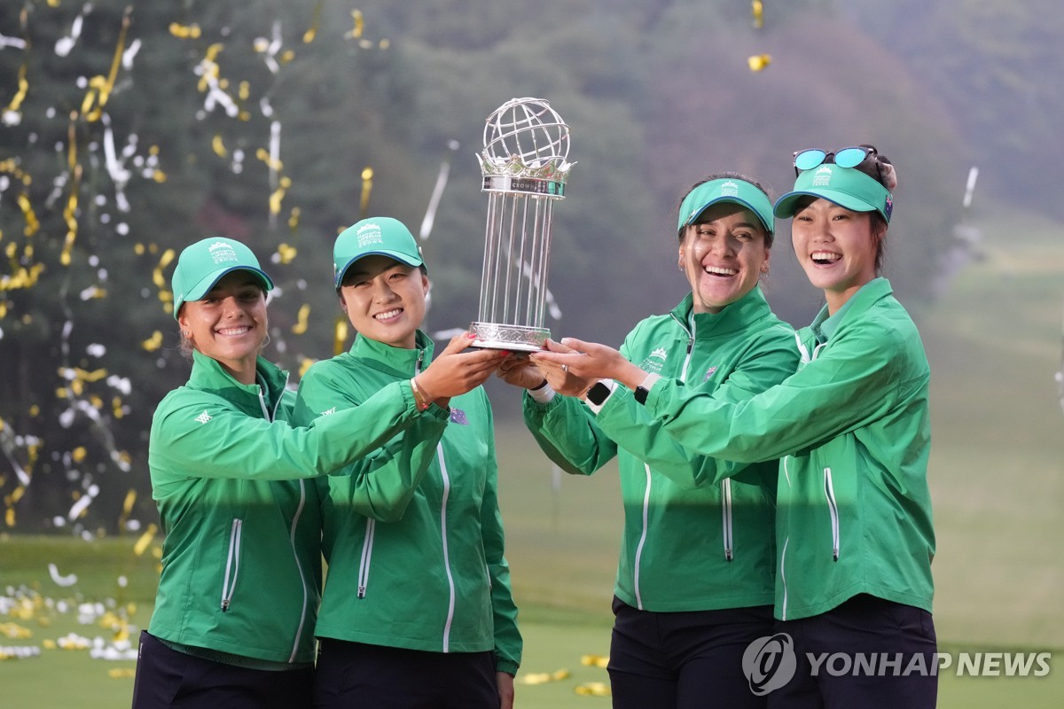 호주, 여자골프 대항전 <b>인터내셔널 크라운</b> 첫 우승…<b>이민지</b> MVP(종합)