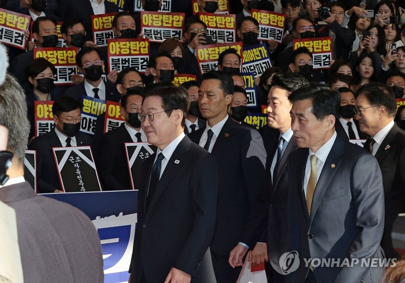 국힘, '추경호 영장'에 <b>시정연설</b> 보이콧…李<b>대통령</b>에 "범죄자"