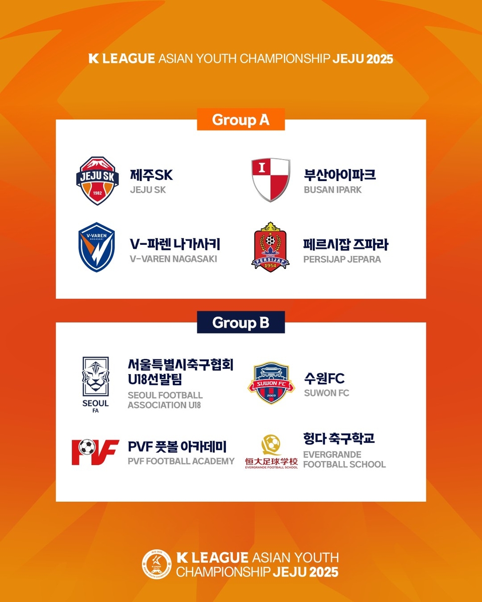 유소년 국제대회 <b>K리그 아시안 유스 챔피언십</b> 제주 2025 개막