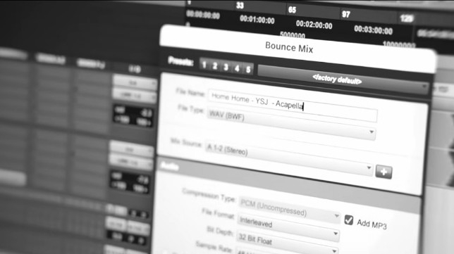 저스디스 유튜브 채널 영상 속 파일명 [저스디스 유튜브 채널 캡처. 재판매 및 DB 금지] '홈 홈 - YSJ - 아카펠라'라는 글자가 눈에 띈다.