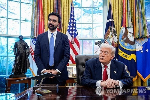 <b>맘다니</b> "'파시스트'라 말한 적이…", <b>트럼프</b> "그래도 괜찮아"