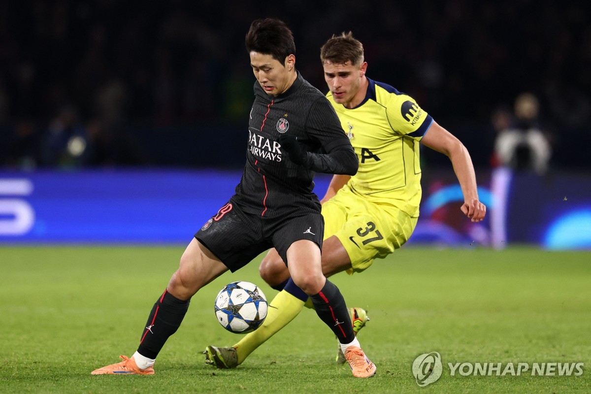 '이강인 교체 투입' PSG, 토트넘 5-3 격파…비티냐 해트트릭