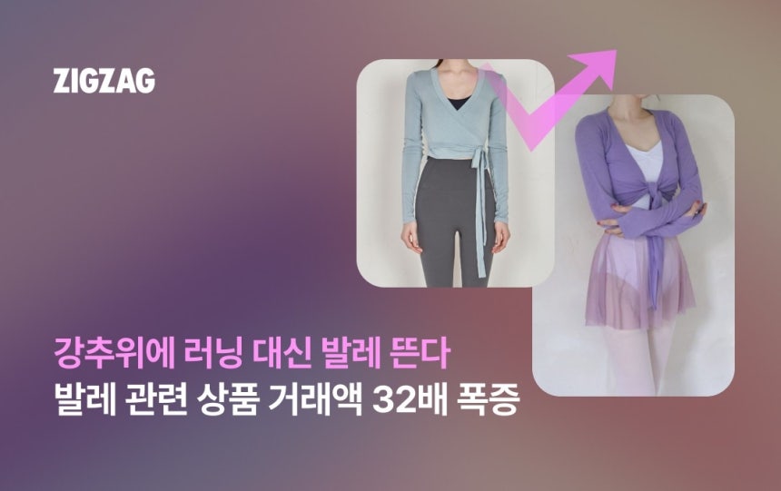 원본보기  지그재그 "발레 인기에 관련 상품 거래액 최대 32배 증가"[지그재그 제공. 재판매 및 DB 금지]