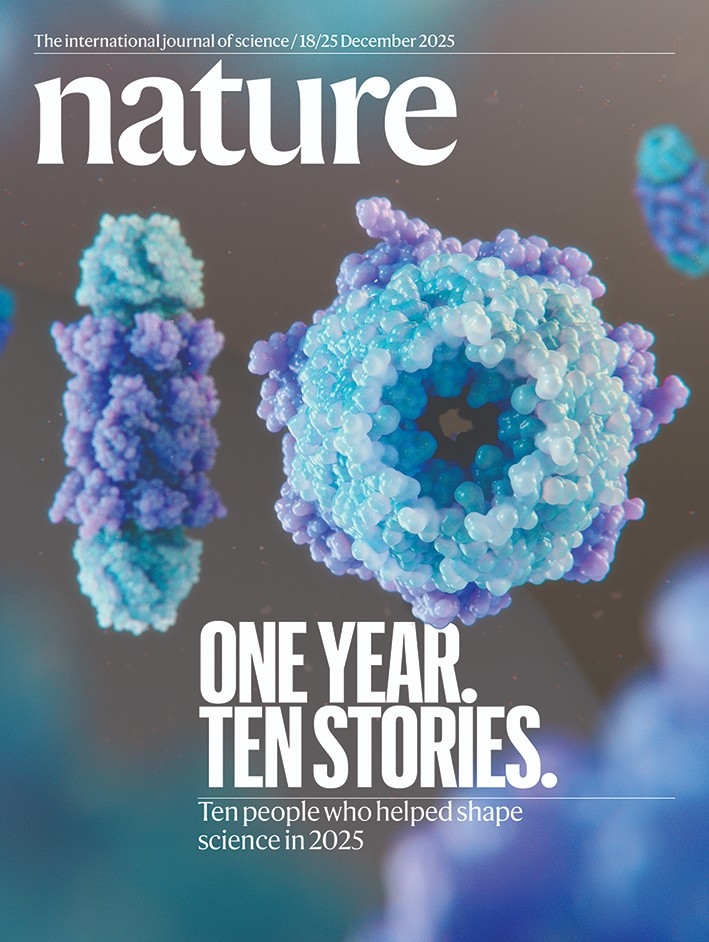 과학저널 네이처(Nature) 표지 &lt;br/&gt;2025년 과학계 화제의 10인 