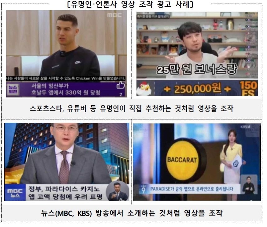 AI 활용 부당광고 사례 [총리실 제공]