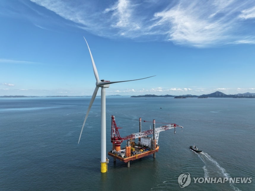전남해상풍력1단지 현장 사진 [SK이노베이션 E&S 제공.재판매 및 DB 금지]