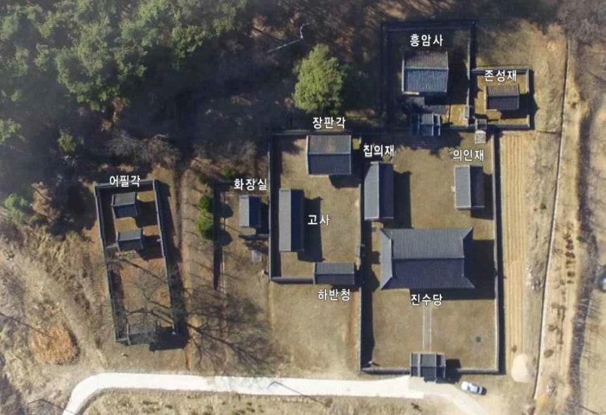 상주 흥암서원 배치도 [국가유산청 제공.재판매 및 DB 금지]