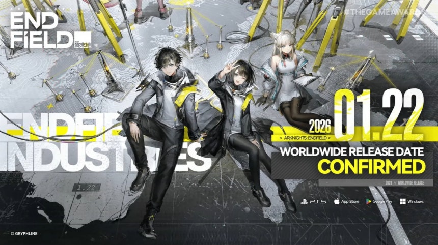 출시일 2026년 1월 22일로 확정한 '명일방주: 엔드필드' [더 게임 어워드 2025 중계방송 캡처]