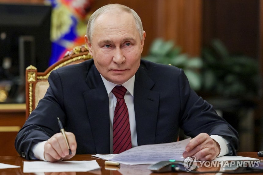 블라디미르 푸틴 러시아 대통령 [AP/크렘린풀 연합뉴스.재판매 및 DB 금지]