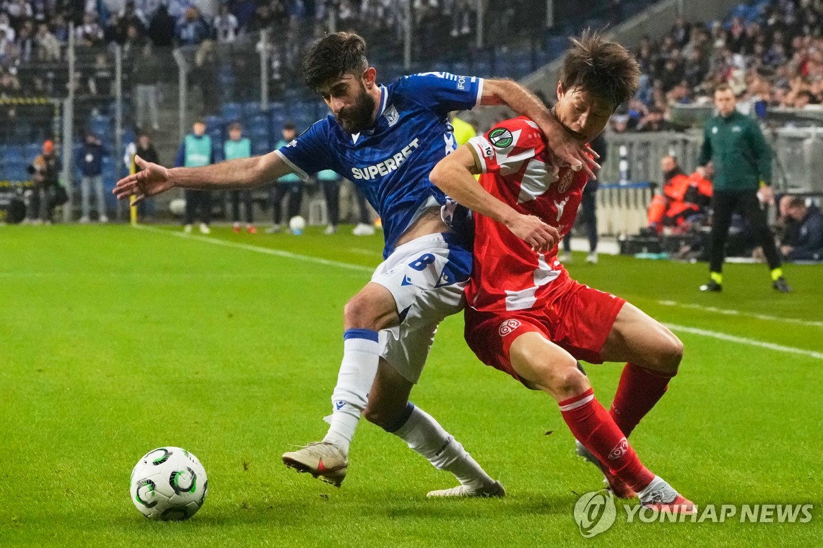 '<b>이재성</b> 71분' <b>마인츠</b>, 10명이 싸워 포즈난과 1-1 무승부