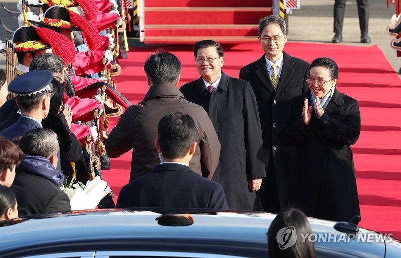 <b>통룬 시술릿 라오스 국가주석</b> 내외 <b>방한</b>