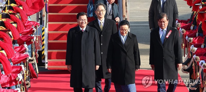 <b>통룬 시술릿 라오스 국가주석</b> 내외 <b>방한</b>