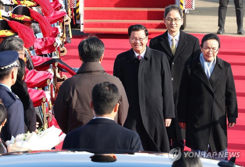 <b>통룬 시술릿 라오스 국가주석</b> 내외 <b>방한</b>