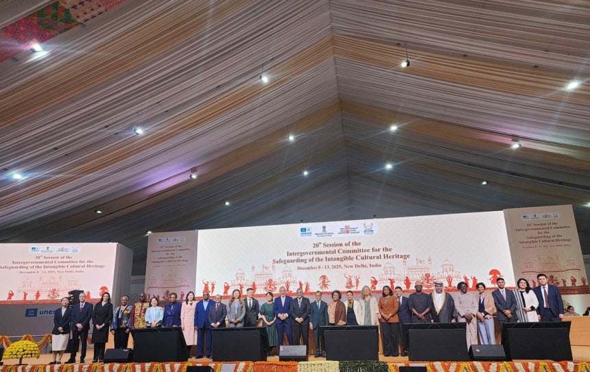 The 20th session of the UNESCO Intergovernmental Committee for the Safeguarding of the Intangible Cultural Heritage 
[Provided by the National Heritage Administration. Resale and DB prohibition]