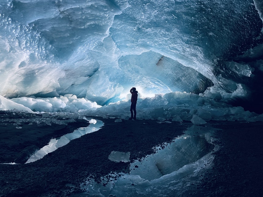 스위스 모르테라치 빙하 속 거대한 얼음 동굴 &lt;br/&gt;[Lander Van Tricht / ETH Zurich, Chair of Glaciology 제공. 재판매 및 DB 금지]