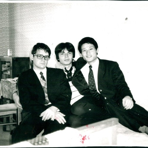 1984년 김일성종합대학교 유학 시절 란코프 교수(맨 왼쪽) [본인 제공]