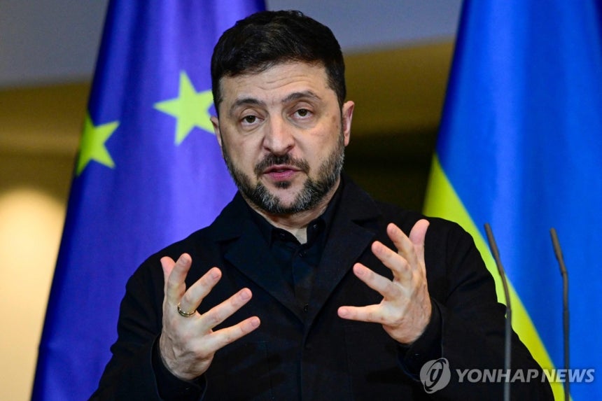 볼로디미르 젤렌스키 우크라이나 대통령 [AFP 연합뉴스.재판매 및 DB 금지]