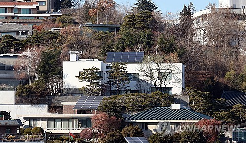 신세계그룹 이명희 회장의 서울 용산구 한남동 자택 [연합뉴스 자료사진] 