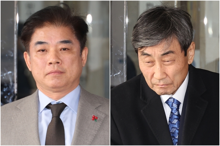 김병욱 정무비서관(왼쪽) 이종걸 전 의원 (서울=연합뉴스) 이진욱 기자 2025.12.19 