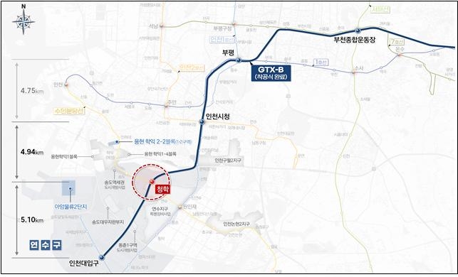 GTX-B 인천 구간 노선도 [인천시 제공.재판매 및 DB 금지]