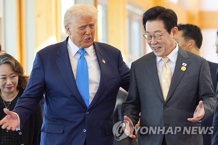 한미 정상의 대화 [연합뉴스 자료사진]