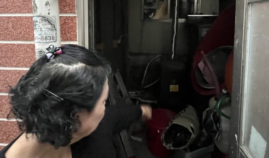 등유 보일러가 설치된 창고 [촬영 황수빈]