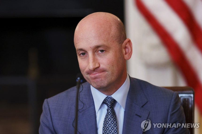 (EPA=연합뉴스) 스티븐 밀러 백악관 부비서실장
