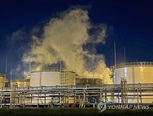 러시아 크라스노다르 지역의 정유 시설 [EPA 연합뉴스 자료사진.재판매 및 DB 금지] 