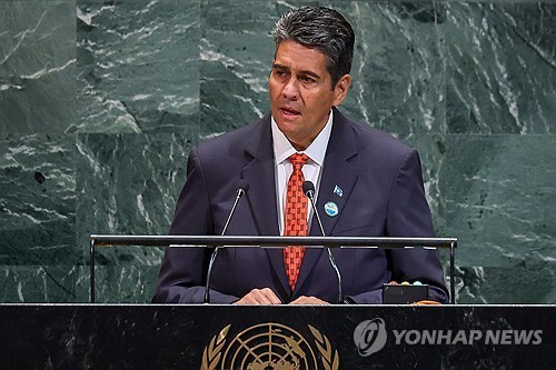 수랭걸 휩스 주니어 팔라우 대통령 [EPA 연합뉴스 자료사진.재판매 및 DB 금지]