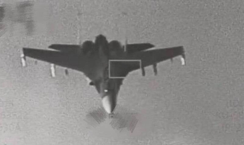 대만군 F-16 전투기가 촬영한 중국군 J-16 전투기 모습 [대만 국방부 제공.재판매 및 DB금지]