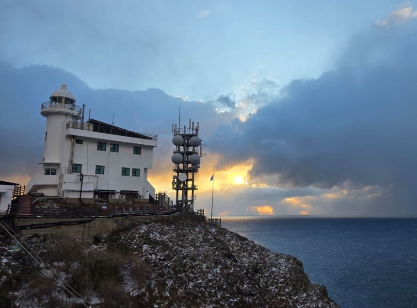 1일 독도에서 바라본 일출 사진 [서경덕 교수 제공]