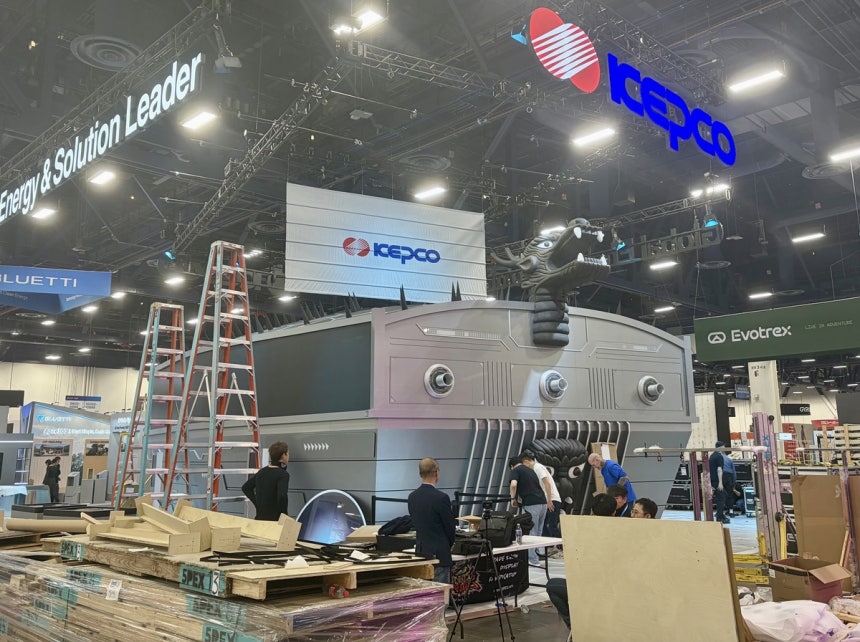 부스를 거북선 모양으로 꾸민 한국전력 (라스베이거스=연합뉴스) 권영전 특파원 = 세계 최대 가전·정보기술(IT) 전시회 