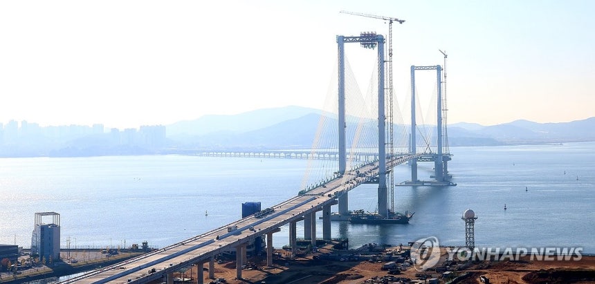 개통 앞둔 인천 제3연륙교 [연합뉴스 자료사진]