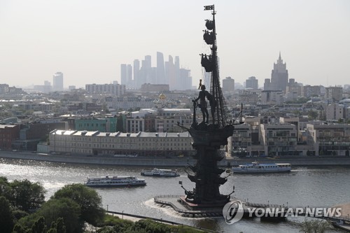 모스크바에 있는 표트르 대제 동상 [이타르타스=연합뉴스]