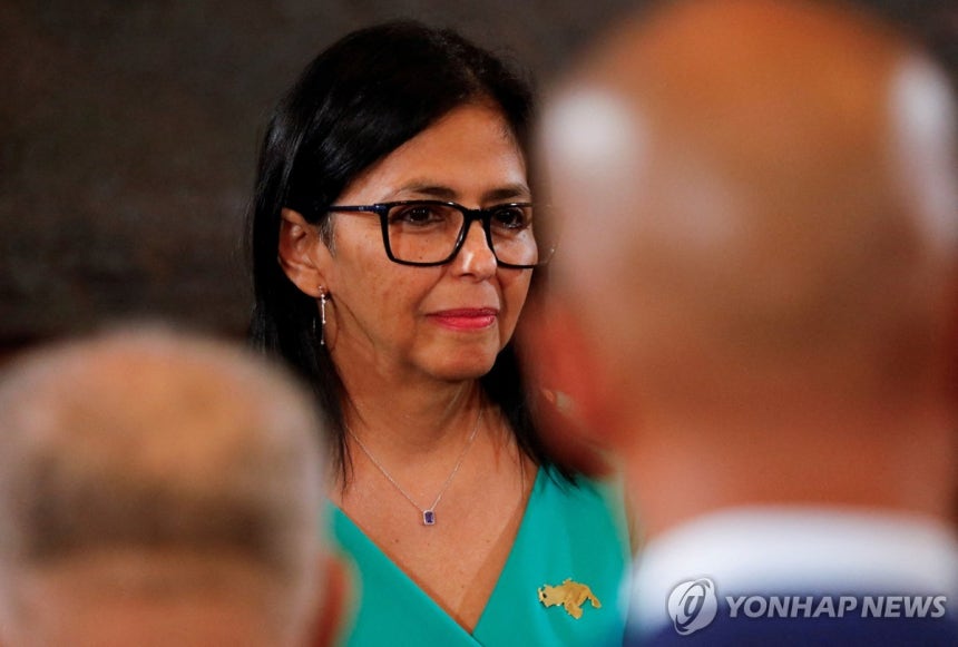 로드리게스 베네수엘라 임시 대통령 [로이터=연합뉴스.재판매 및 DB 금지]