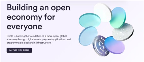 스테이블코인 발행사 서클의 웹사이트 [웹사이트 캡처.재판매 및 DB 금지]