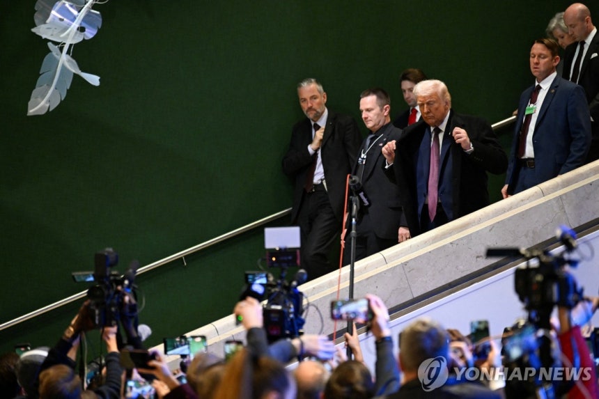 스위스 다보스포럼 참석한 트럼프 미국 대통령
[로이터 연합뉴스 자료사진. 재배포 및 DB 금지]