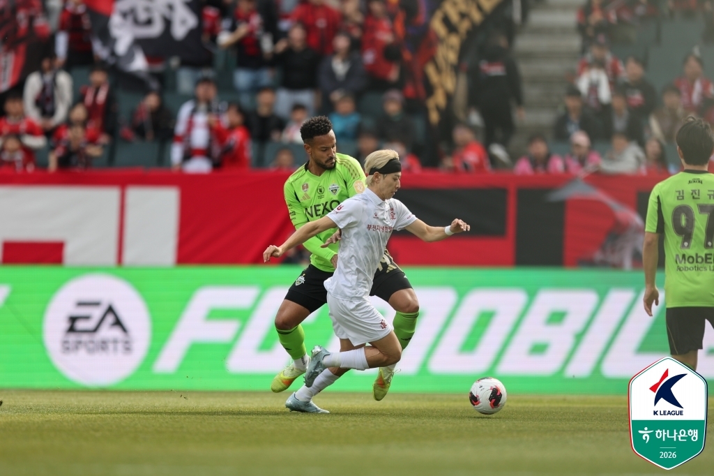 부천, 전북 제압 첫승 달성