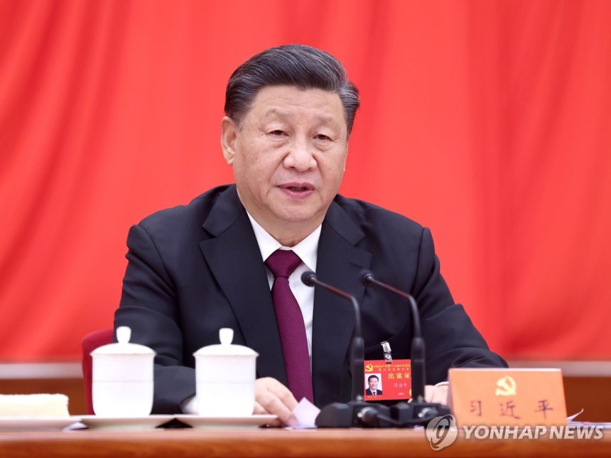 Chinese President Xi Jinping [EPA Yonhap News File Photo. No resale or database storage]