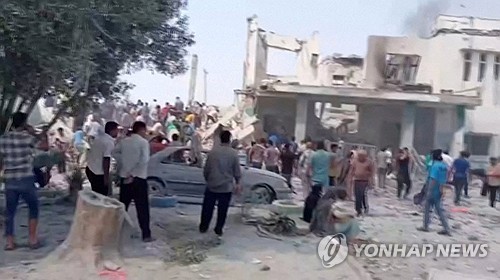 폭격당한 이란 여자초등학교 
(로이터=연합뉴스) 2026년 2월 28일 소셜 미디어로 공개된 이란 남부 미나브 소재 여자초등학교 '샤자라 타이이바 초등학교'의 폭격 후 모습. [제3자 제공 사진. 재판매 및 DB 금