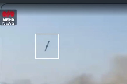 영상에 포착된 토마호크 미사일 
이란 메르 통신 영상 캡처 [재판매 및 DB 금지]