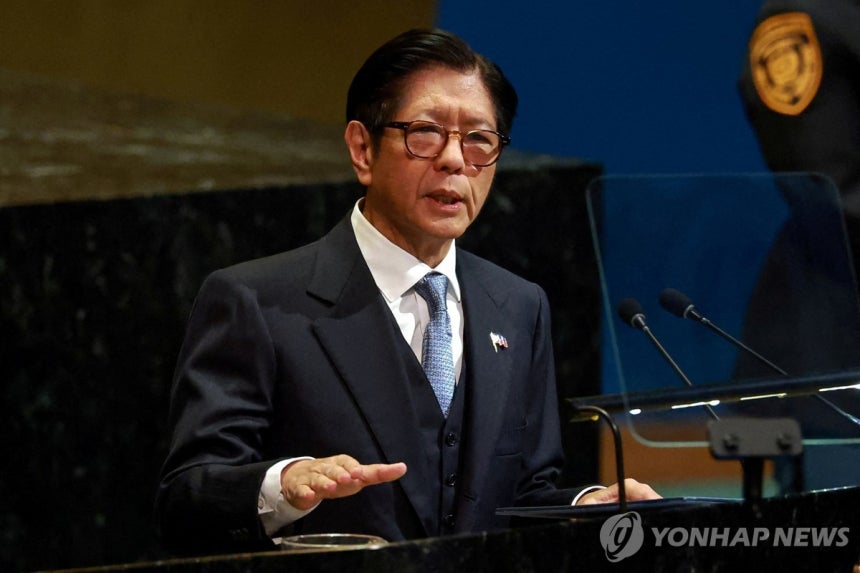 마르코스 필리핀 대통령 [로이터 연합뉴스 자료사진.재판매 및 DB 금지]