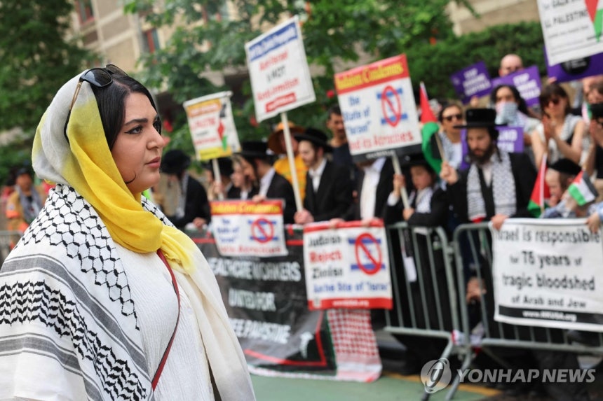 친팔레스타인 단체 '우리 안의 생애' 설립자 네르딘 키스와니
[AFP 연합뉴스 자료사진. 재판매 및 DB 금지]