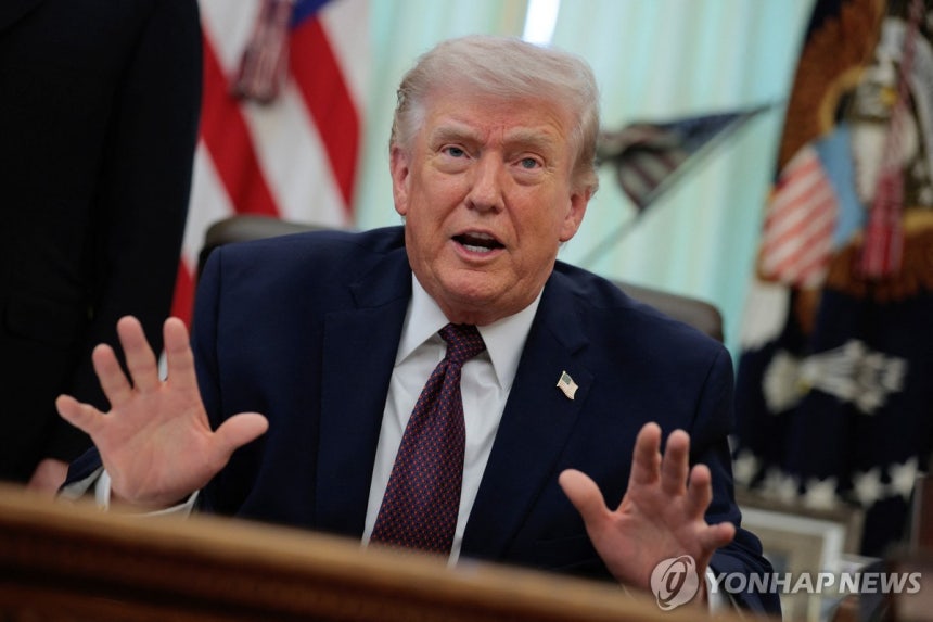 도널드 트럼프 미국 대통령 [워싱턴 로이터=연합뉴스.재판매 및 DB 금지]