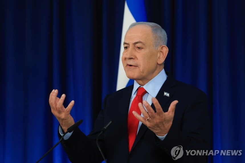 미국과 이란의 휴전에 레바논 공격을 멈추지 않는 베냐민 네타냐후 이스라엘 총리 [AP 연합뉴스. 재판매 및 DB 금지]