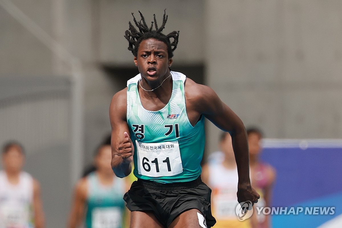 육상 비웨사, 남자 100ｍ 10초13…선수 기준 역대 2위 기록