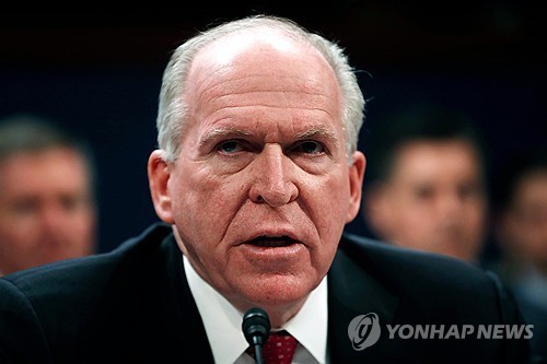 존 브레넌 전 CIA 국장 [AP=연합뉴스 자료사진.재판매 및 DB 금지] 