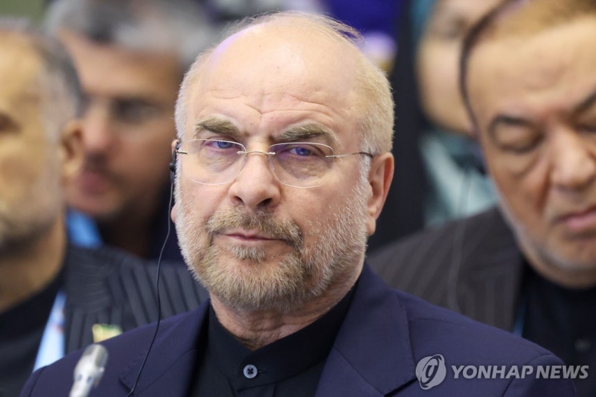 모하마드 바게르 갈리바프 의회 의장 [타스=연합뉴스 자료사진.재판매 및 DB 금지]